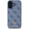 Etui Guess HC PU 4G Small 4G and Classic do iPhone 16 MagSafe niebieski