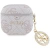 Etui Guess 4G Strass Charm do AirPods 4  różowy