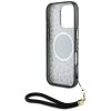 Etui Guess HC IML Leopard Triangle Cord  Strap do iPhone 16 Pro MagSafe brązowy