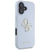 Etui Guess Grained Big 4G Logo Small     Classic Logo do iPhone 16 niebieski