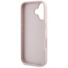 Etui Guess Hot Stamp 4G Pattern Triangle Metal Logo do iPhone 16 różowy