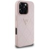 Etui Guess Hot Stamp 4G Pattern Triangle Metal Logo do iPhone 16 Pro różowy