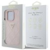 Etui Guess Hot Stamp 4G Pattern Triangle Metal Logo do iPhone 16 Pro Max różowy