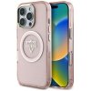 Etui Guess IML Metal Mountain Logo       MagSafe do iPhone 16 Pro różowy