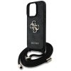 Etui Guess 4G Big Logo Cord Stap         Crossbody do iPhone 16 Pro Max czarny