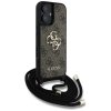 Etui Guess 4G Big Logo Cord Stap         Crossbody do iPhone 16 Plus brązowy