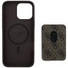 Etui Guess 4G Stripes z portfelem        Magsafe do iPhone 16 Pro Max brązowy