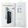 Zestaw 2w1 Guess BP Rhinestone szkło na  ekran i obiektyw aparatu do iPhone 16 Pro Max srebrny