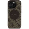 Etui Guess 4G Circle Classic Logo        MagSafe do iPhone 16 Pro brązowy