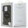 Etui Guess 4G Circle Classic Logo        MagSafe do iPhone 16 Pro brązowy