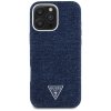 Etui Guess Denim Triangle Logo MagSafe   do iPhone 16 Pro Max niebieski
