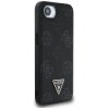 Etui Guess Grained Hot Stamp Peony       Triangle Logo MagSafe do iPhone 16e czarny