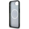 Etui Guess IML Metal Glitter 4G Circle   Triangle MagSafe do iPhone 16e czarny