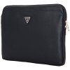 Torba Guess Sleeve 14 Grained Zipper    Pocket Triangle Logo czarny