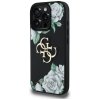 Etui Guess Grained Roses Big 4G logo do  iPhone 16 Pro Max czarny