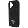Etui Guess Grained Hot Stamp Peony       Triangle Logo MagSafe do iPhone 16 czarny