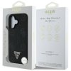 Etui Guess Grained Hot Stamp Peony       Triangle Logo MagSafe do iPhone 16 czarny