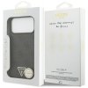 Etui Guess Leather 4G Triangle Strass    MagSafe do iPhone 17 Pro Max czarny