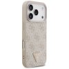 Etui Guess Leather 4G Triangle Strass    MagSafe do iPhone 17 Pro różowy