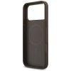 Etui Guess Leather 4G Triangle Strass    MagSafe do iPhone 17 Pro Max brązowy