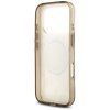 Etui Guess IML Flower & Tonal Circle     MagSafe do iPhone 17 Pro brązowy