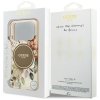 Etui Guess IML Flower & Tonal Circle     MagSafe do iPhone 17 Pro brązowy