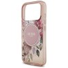 Etui Guess IML Flowers Pearl Strap       MagSafe do iPhone 17 Pro różowy