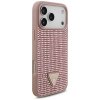 Etui Guess Rhinestone Triangle Logo do   iPhone 17 Pro Max różowy