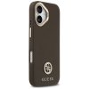 Etui Guess Grained Strass Logo MagSafe   do iPhone 17 brązowy