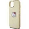 Hello Kitty HKHMP14SPGHCKD iPhone 14 / 15 / 13 6.1 złoty/gold hardcase Leather Kitty Head MagSafe