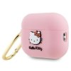 Hello Kitty HKAP23DKHSP Airpods Pro 2(2022/2023) cover różowy/pink Silicone 3D Kitty Head