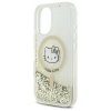 Hello Kitty HKHMP16SLGDIH iPhone 16 6.1 biały złoty/white gold hardcase Liquid Glitter Fever MagSafe