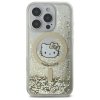 Hello Kitty HKHMP16LLGDIH iPhone 16 Pro  6.3 biały złoty/white gold hardcase Liquid Glitter Fever MagSafe