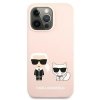 Karl Lagerfeld KLHCP13LSSKCI iPhone 13 Pro / 13  6,1 hardcase jasno różowy/light pink Silicone Karl & Choupette