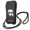 Karl Lagerfeld Torebka KLHCP12MOPHKHK 6,1 czarny/black hardcase Saffiano Ikonik Karl`s Head