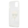 Karl Lagerfeld KLHCP13SKHTUGLS iPhone 13mini 5,4 srebrny/silver hardcase Glitter Karl`s Head