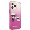 Karl Lagerfeld KLHCP13LTGKCP iPhone 13Pro / 13 6,1 hardcase różowy/pink Gradient Ikonik Karl & Choupette