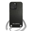 Karl Lagerfeld KLHCP13XPMK iPhone 13 Pro Max 6,7 hardcase czarny/black Leather Textured and Chain