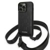 Karl Lagerfeld KLHCP14LSTMMK iPhone 14 Pro 6,1 hardcase czarny/black Monogram Plaque Logo Strap