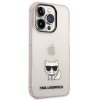 Karl Lagerfeld KLHCP14LCTTRI iPhone 14 Pro 6,1 hardcase różowy/pink Transparent Choupette Body