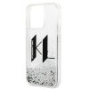 Karl Lagerfeld KLHCP14LLBKLCS iPhone 14Pro 6,1 srebrny/silver hardcase Liquid Glitter Big KL
