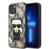 Karl Lagerfeld KLHCP13MPMNFIK1 iPhone 13 / 14 / 15 6,1 szary/grey Flower Ikonik Karl