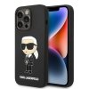 Karl Lagerfeld KLHMP14LSNIKBCK iPhone 14 Pro 6,1 hardcase czarny/black Silicone Ikonik Magsafe