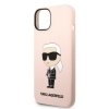 Karl Lagerfeld KLHCP14MSNIKBCP iPhone 14 Plus / 15 Plus 6,7 hardcase różowy/pink Silicone Ikonik