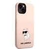 Karl Lagerfeld KLHCP14SSNCHBCP iPhone 14 / 15 / 13 6,1 hardcase różowy/pink Silicone Choupette