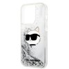 Karl Lagerfeld KLHCP14LLNCHCS iPhone 14 Pro 6,1 srebrny/silver hardcase Glitter Choupette Head