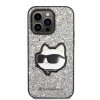 Karl Lagerfeld KLHCP14XG2CPS iPhone 14 Pro Max 6,7 srebrny/silver hardcase Glitter Choupette Patch
