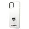 Karl Lagerfeld KLHMP14SSNCHBCH iPhone 14 / 15 / 13 6,1 hardcase biały/white Silicone Choupette MagSafe