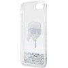 Karl Lagerfeld KLHCI8LNKHCH iPhone 7/8/SE 2020 / SE 2022 srebrny/silver hardcase Glitter Karl Head