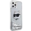 Karl Lagerfeld KLHCP12MLNCHCS iPhone 12/12 Pro 6,1 srebrny/silver hardcase Glitter Choupette Head